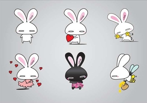 487x341 Rabbit Free Vector Download (713 Free Vector) For Commercial Use