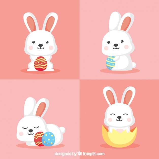 626x626 Ai] Funny Bunny Pack Vector Free Download