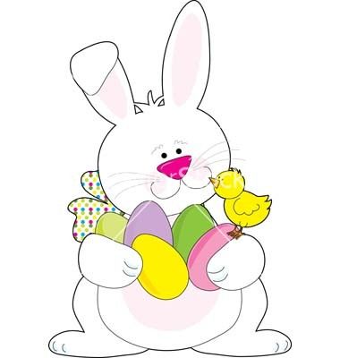 380x400 Easter Rabbit Vector Free