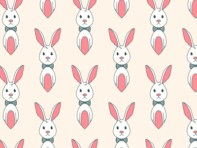 400x300 Free Bunny Vector Seamless Vector Pattern By Download Pattern