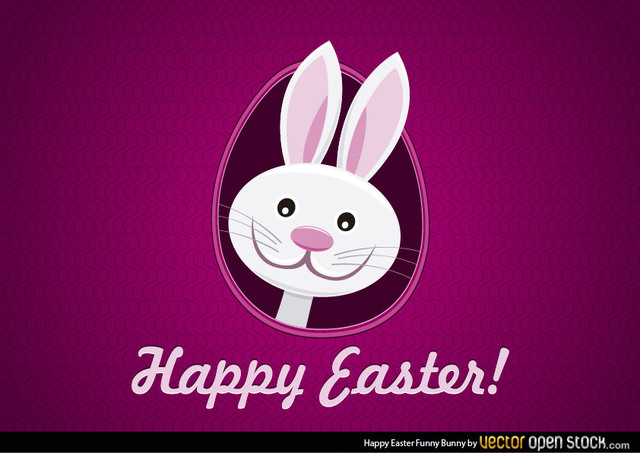 640x453 Free Vectors Happy Easter Funny Bunny Vector Open Stock