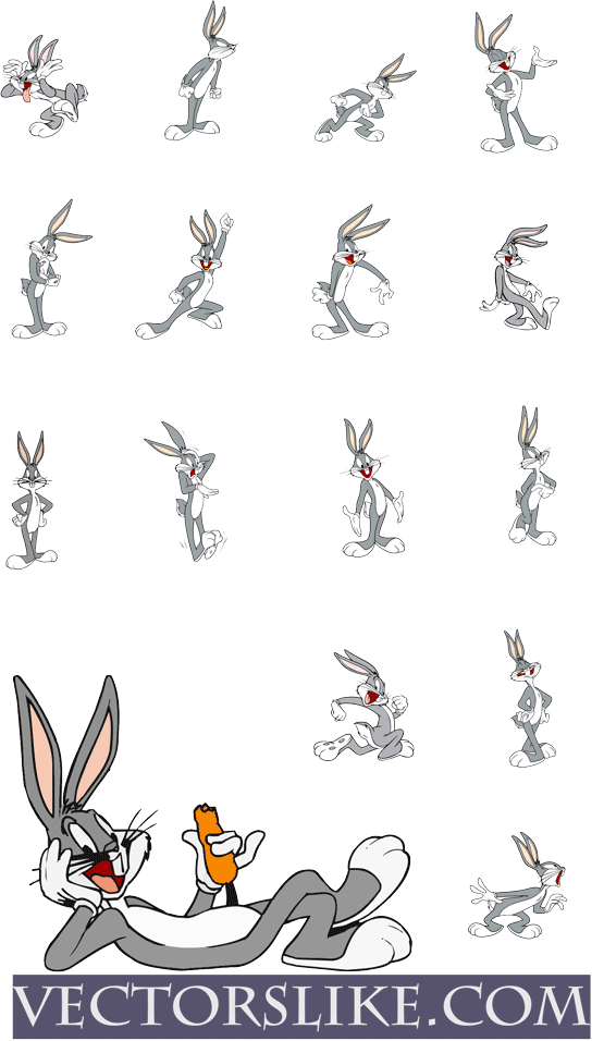 555x956 Bugs Bunny Vector Free Cartoon Chartacters Bugs