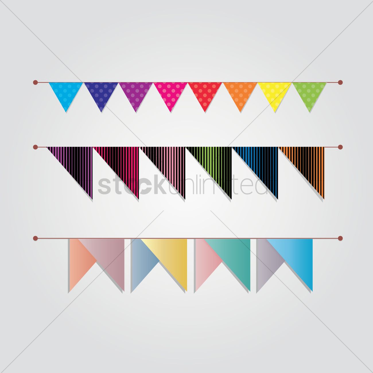 1300x1300 Bunting Vector Image