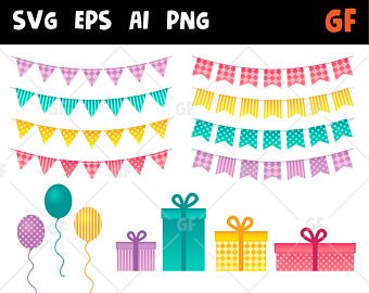 340x270 Bunting Vector Etsy
