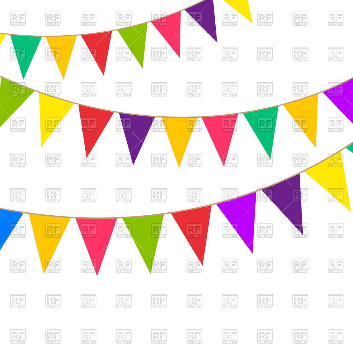 1200x1200 Party Bunting Vector Image Vector Artwork Of Design Elements