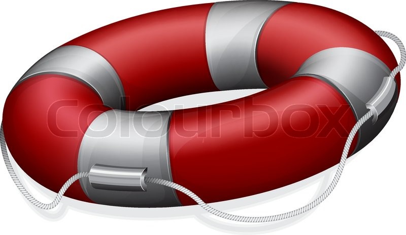 800x464 Vector Illustration Of Marines Red Life Buoy Stock Vector
