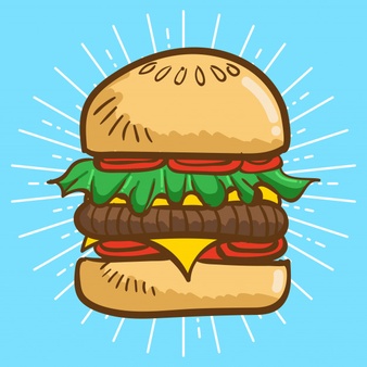 338x338 Veggie Burger Clipart Burger Vector 7