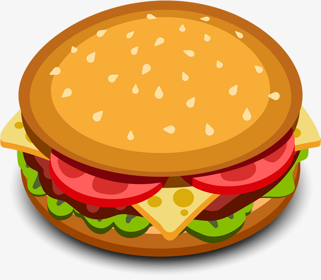 650x567 Burger Png Vector Material, Burger Vector, Hamburger, Food Png And