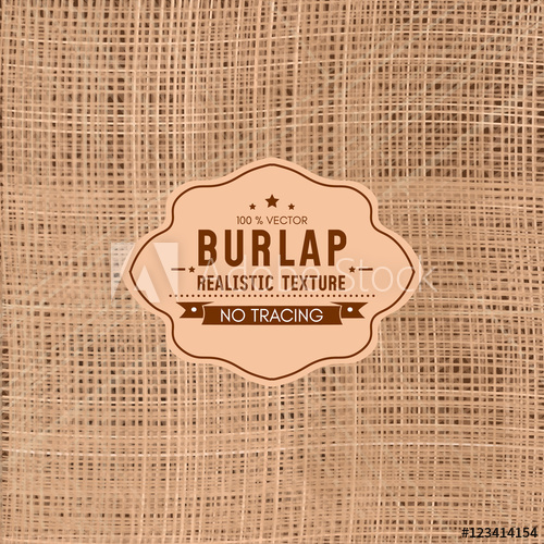 500x500 Realistic Texture Of Burlap Sackcloth Background Vector