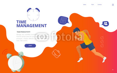 400x250 Time Management Burnout And Workload Concept Vector Illustration
