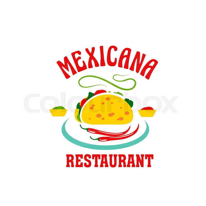 800x800 Mexican Restaurant Icon Of Jalapeno Chili Red Pepper And Tacos