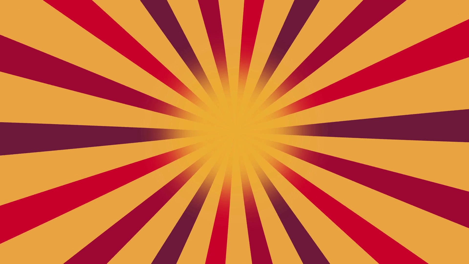 1920x1080 Multicolor Burst Vector Background. Cartoon Sun Light Yellow Sky