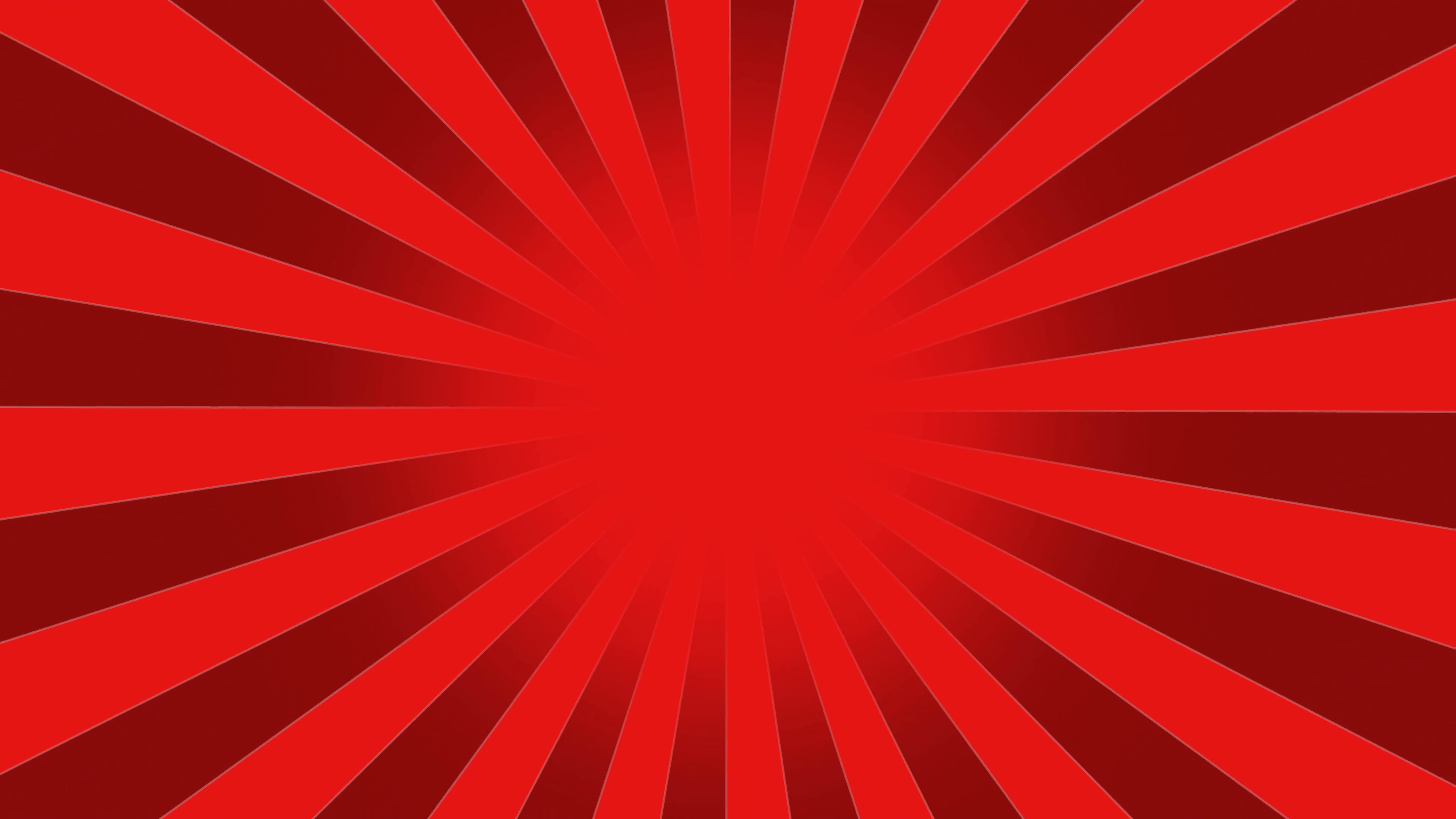 4096x2304 Red Burst Vector Background. Cartoon Background With Space For