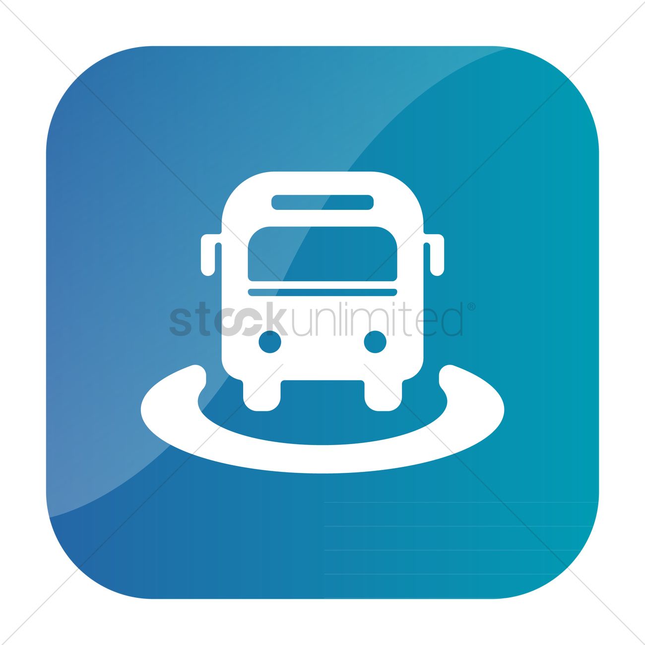 1300x1300 Bus Icon Vector Image