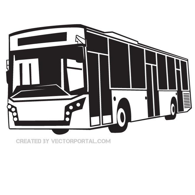 660x660 Free Black And White Bus Vector Graphics.eps Psd Files, Vectors