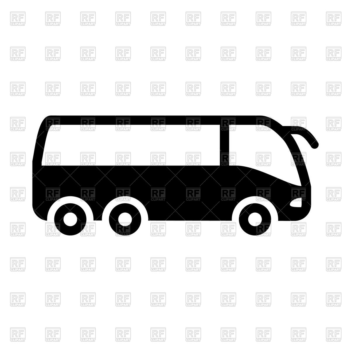 1200x1200 Silhouette Of Bus Vector Image Vector Artwork Of Objects