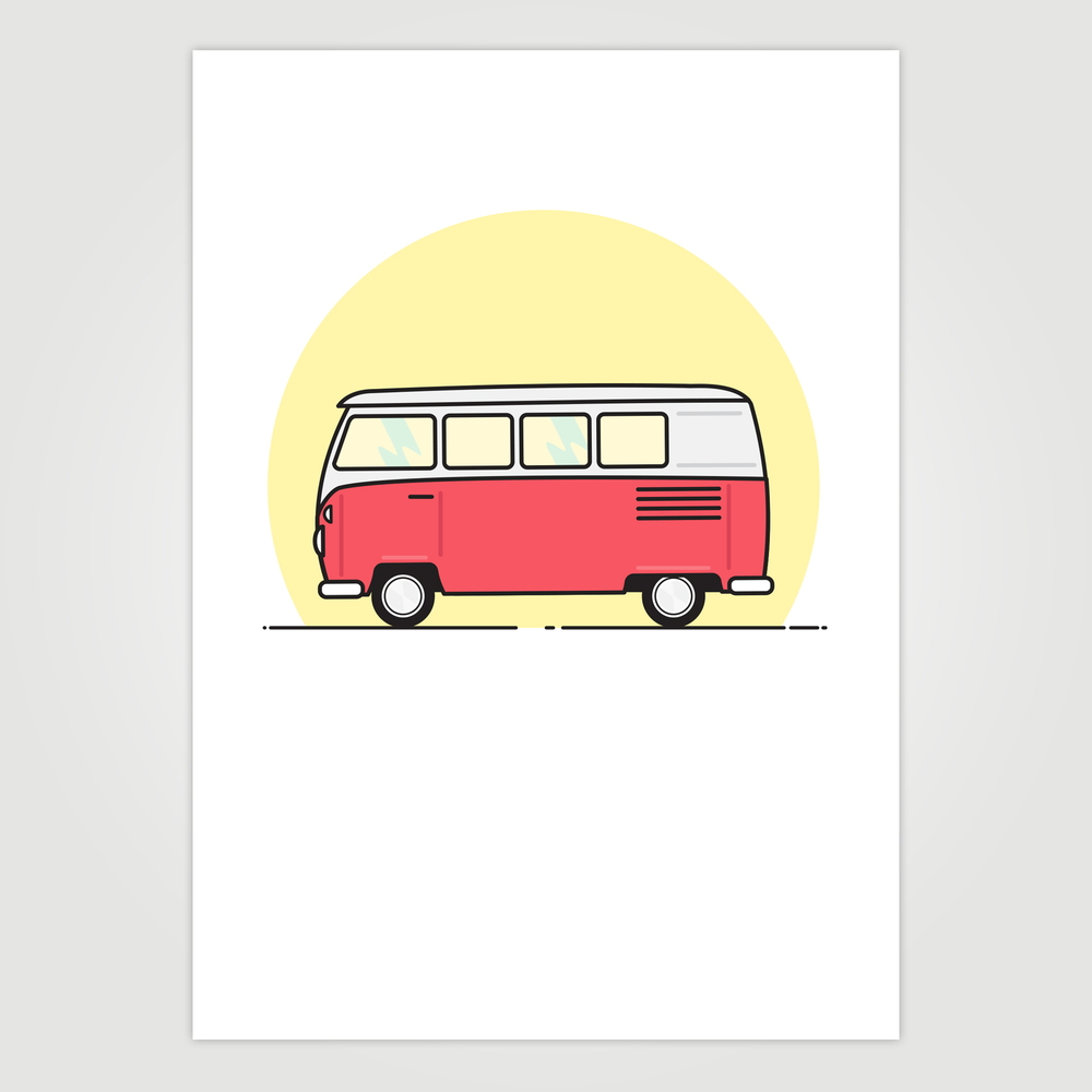 1000x1000 Vw Bus Vector Illustration Boelter Design Co.