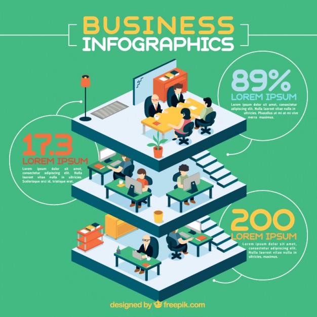 626x626 Building Business Infography Vector Free Download