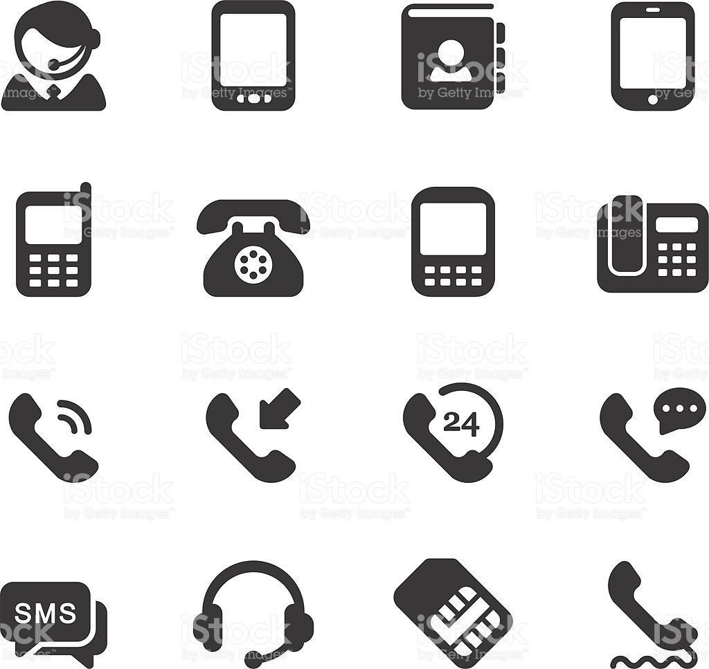 1024x967 Business Card Icons Vector Elegant Telephone Icons Stock Vector