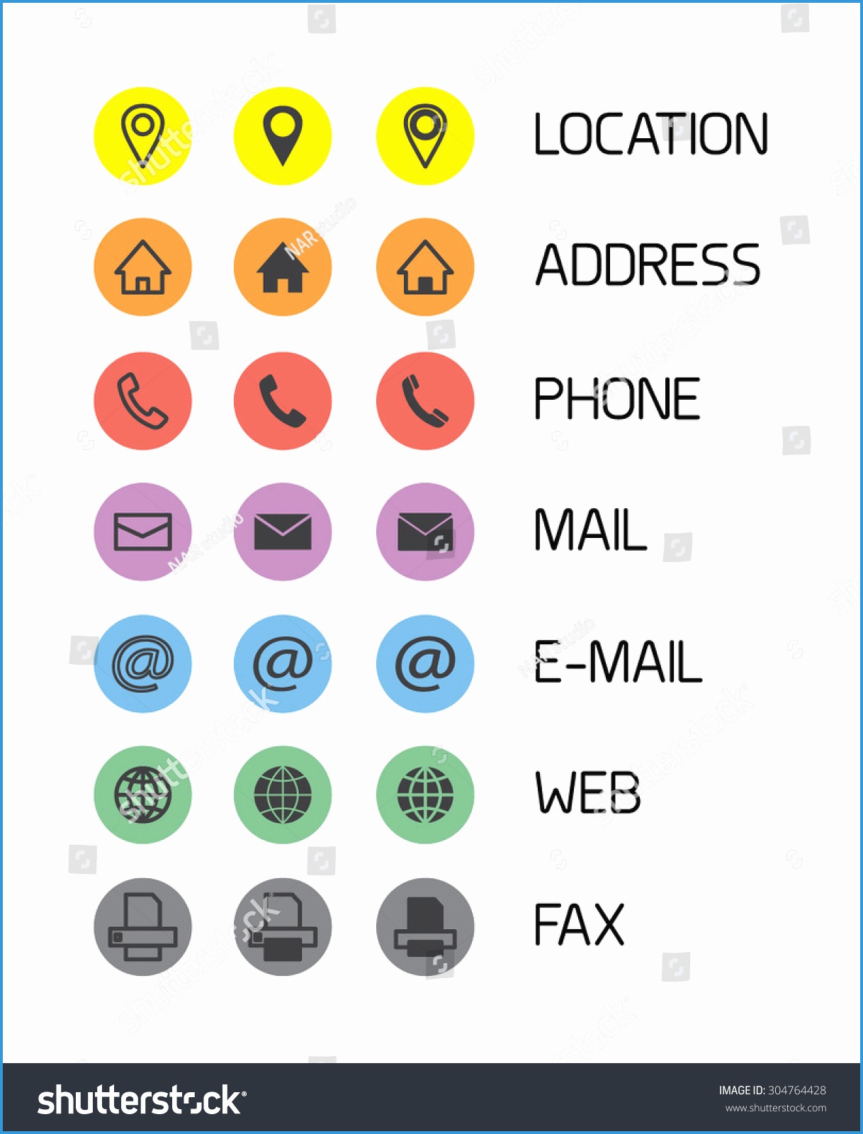 Business Card Icons Vector at GetDrawings | Free download