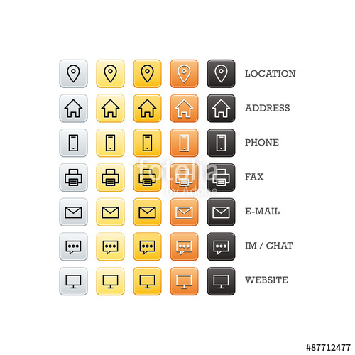 500x500 Free Vector Business Card Icons Business Card Icon Vector Free