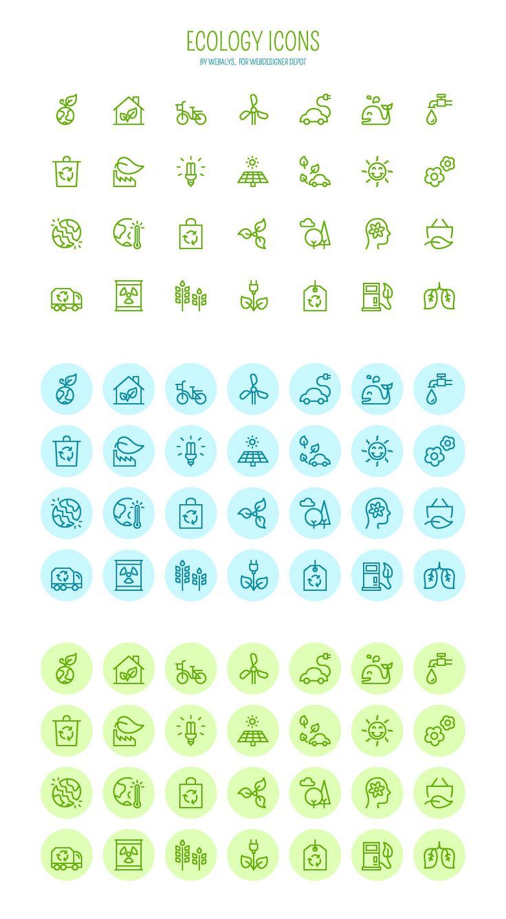 736x1336 Free Download Vector Ecology Icons Free Icons