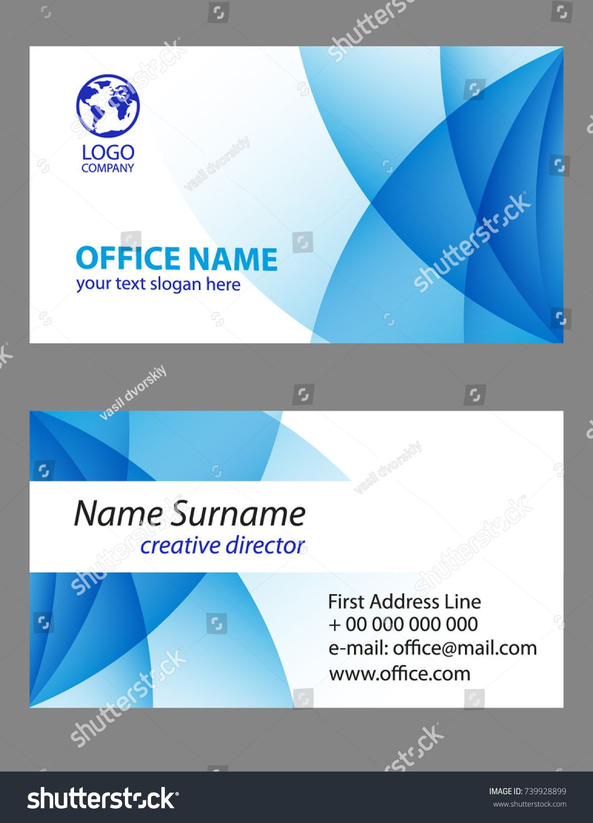 1154x1600 Business Card In Triangulation Technique. Symbols Isolated On Red