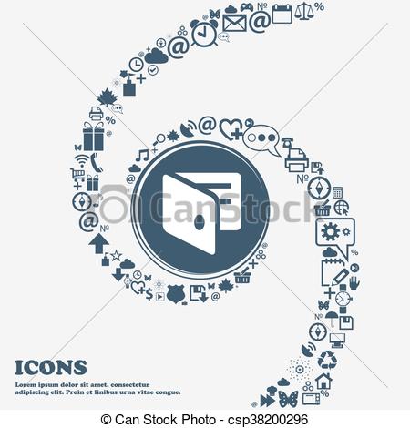 450x470 Ewallet, Electronic Wallet, Business Card Holder Icon Sign In The