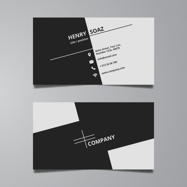 626x626 Business Name Card Template Clipart