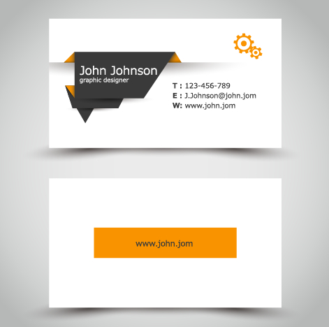 471x468 Yellow Style Business Cards Anyway Surface Template Vector 05 Free