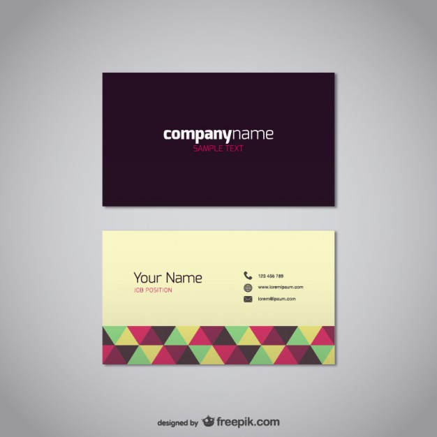 626x626 Business Card Vector Free Template Vector Free Vector Download