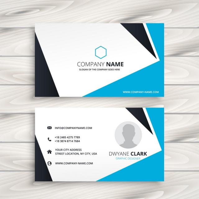 640x640 Abstract Modern Business Card Vector Design Illustration Template