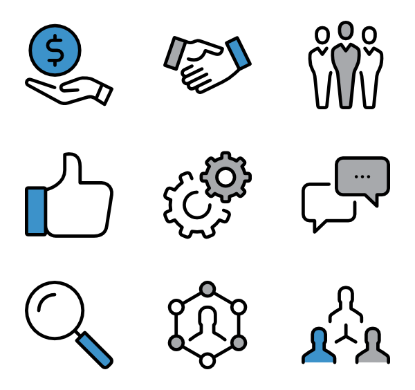 600x564 2,128 Business Icon Packs