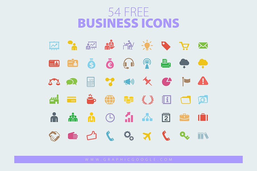 900x600 54 Free Vector Business Icons Free Design Resources