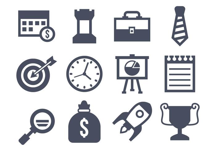 700x490 Business Icons Vector