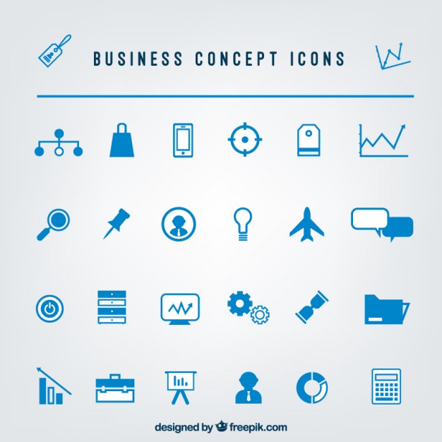 626x626 Collection Of Business Icon Vector Free Download