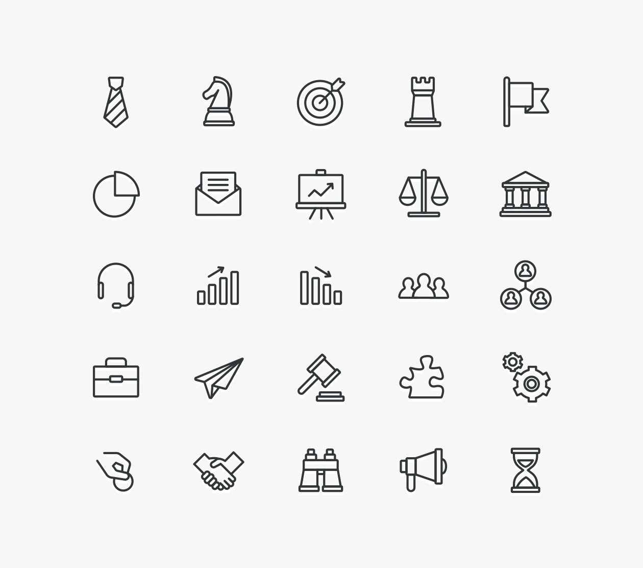 1260x1112 Free Set Of Business Icons