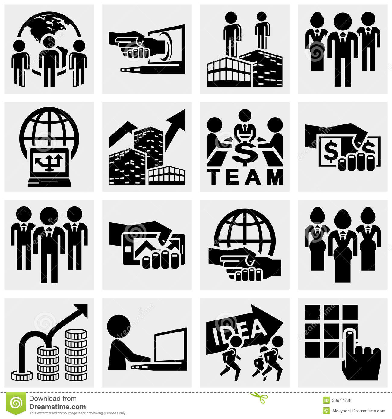1300x1390 9 Business Office Icon Vector Images
