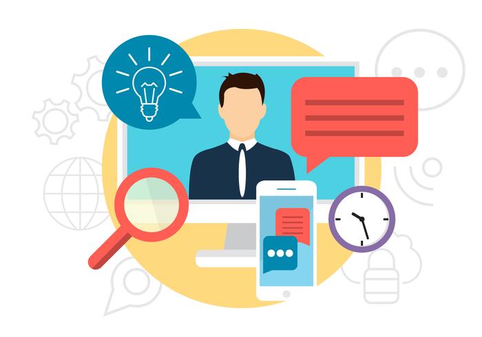 700x490 Businessman Vector Illustration