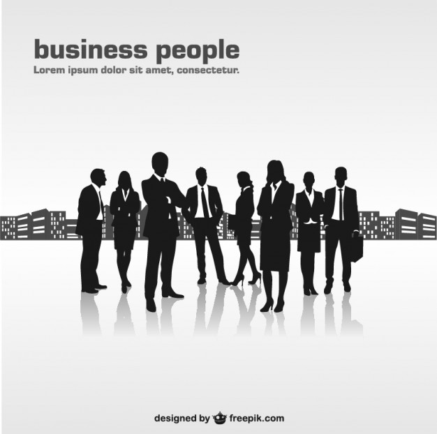 626x622 Business People Silhouettes Vector Vector Free Download