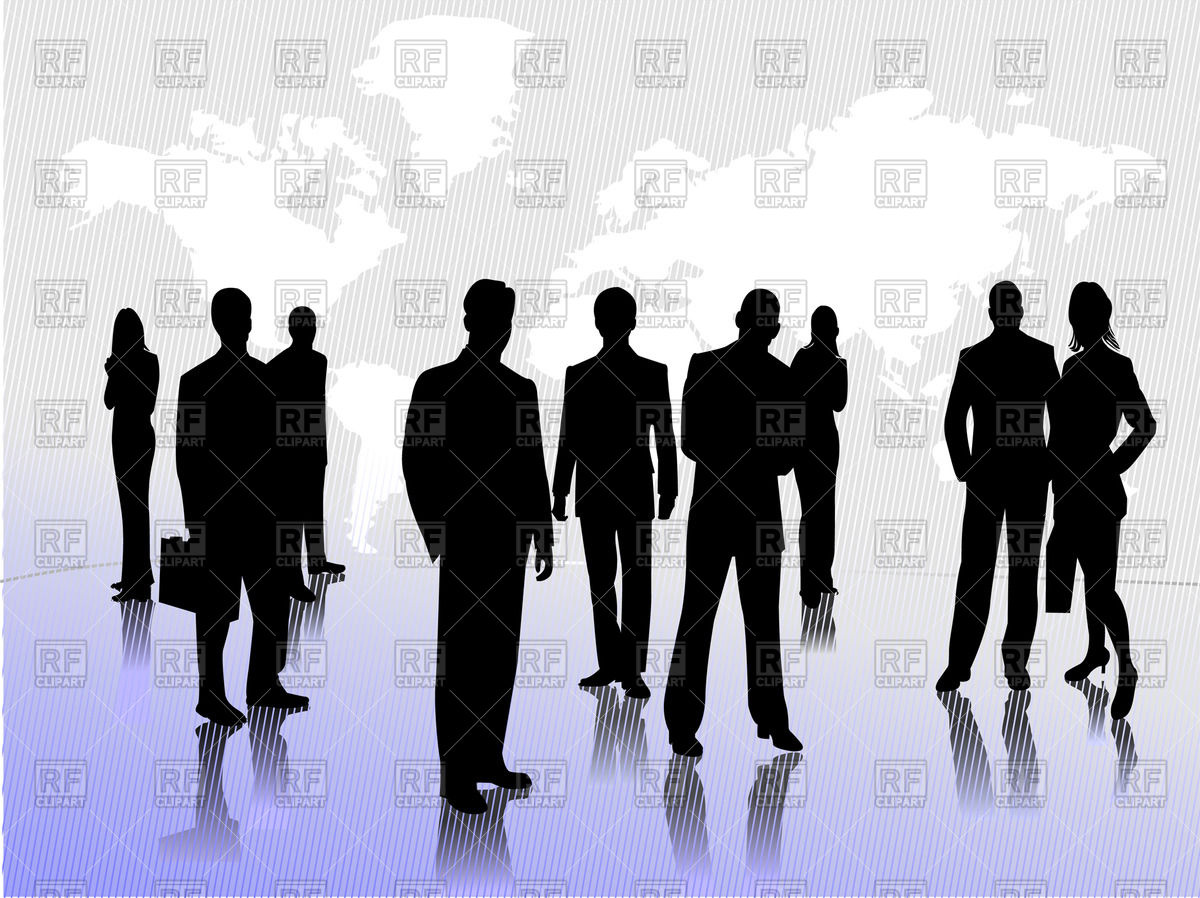 1200x898 Silhouettes Of Business People Vector Image Vector Artwork Of