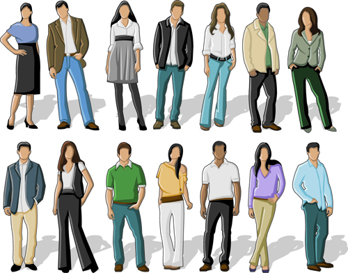 500x392 Various Business People Vector Set 03 Free Download