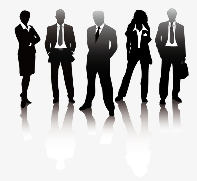 650x597 Business People Vector Silhouettes, Business Man, Formal Wear