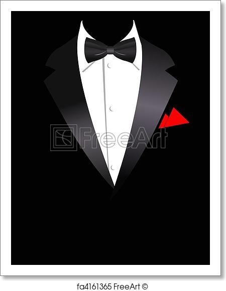 450x580 Free Art Print Of Vector Illustration Of Elegant Suit. Vector