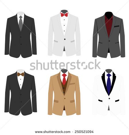 450x470 Set Of 6 Illustration Handsome Business Suit Image Id250521094