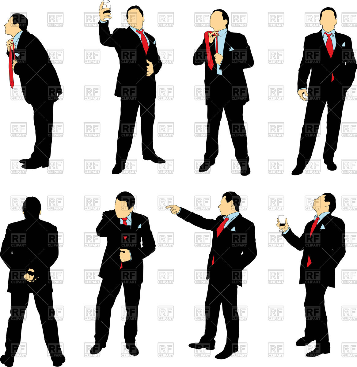 1165x1200 Silhouettes Of Businessmen In Business Suit Vector Image Vector