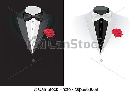 450x313 Vector Black Business Suit On Black And On White Background.