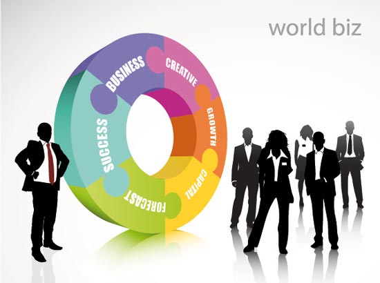 550x410 Business Flyers Template Vectors