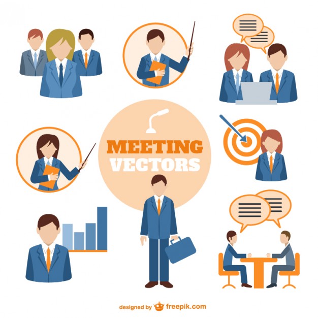 626x626 Business People Meeting Vector Free Download