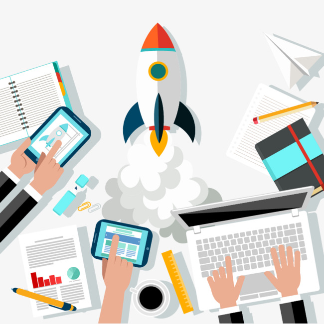 650x651 Junior Rocket Business Illustrator Vector Material, Business